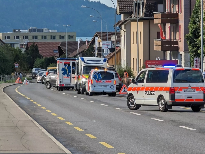 2023/34: Oberarth, Gotthardstrasse, Verkehrsunfall